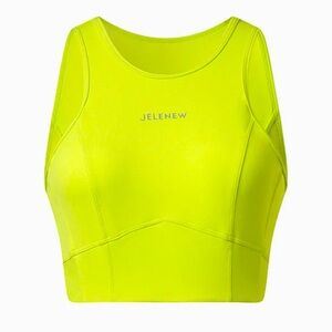 Jelenew Substance Medium-Support Fast-Dry Bra Top Neon Green